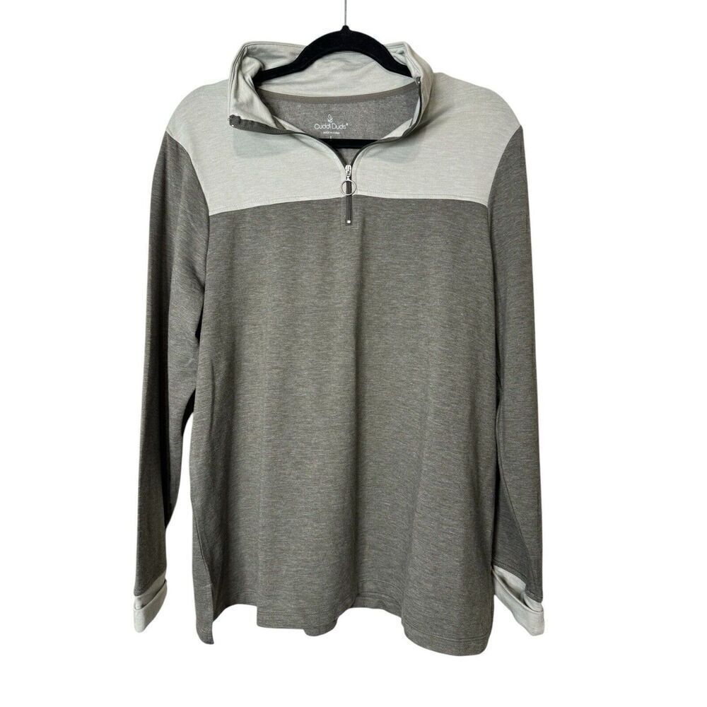 Cuddl Duds Womens Softwear With Stretch Long Sleeve Zip Neck Sz Large Soft